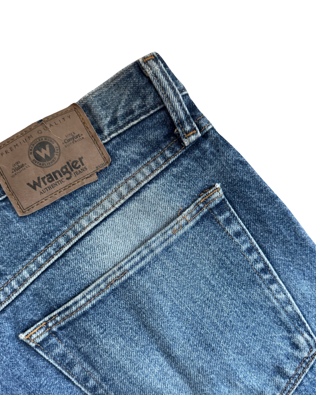 Wrangler Straight Leg: Ink Blue (W34 L31)