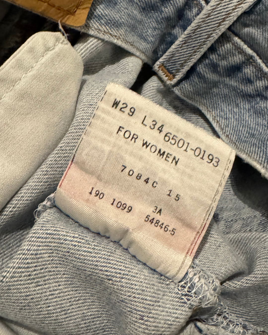Vintage Levis 501 90s Stonewash (W28 L34)