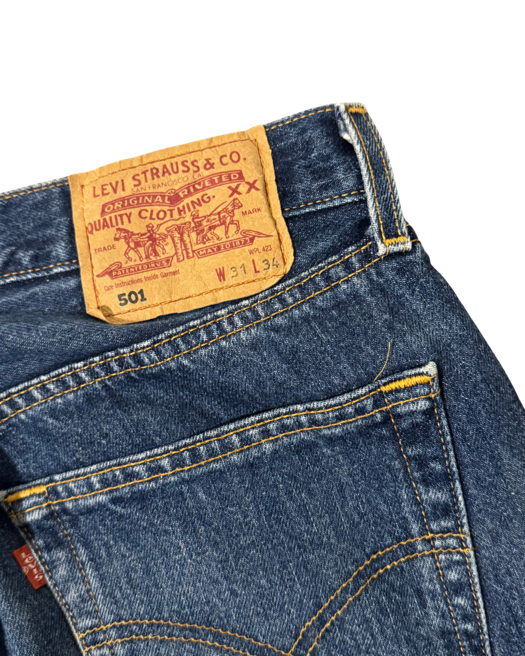 Vintage Levis 501 Ink Blue (W31 L31)