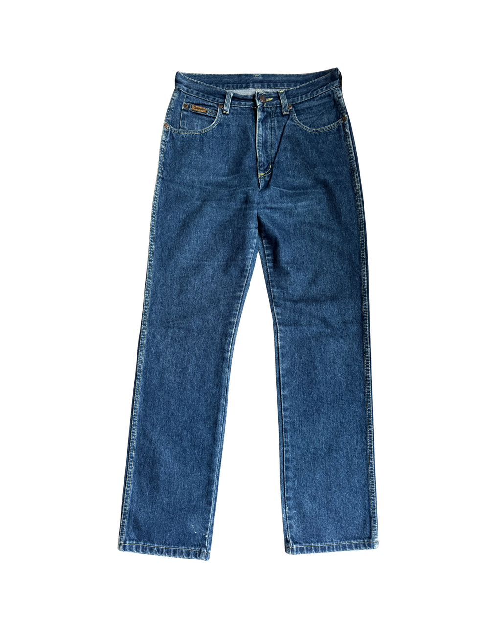 Wrangler Straight Leg: Mid Blue ( W29 L31.5)