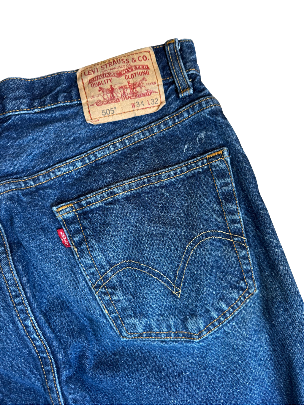 Vintage Levis 505 Mid Ink Blue: W32 L30