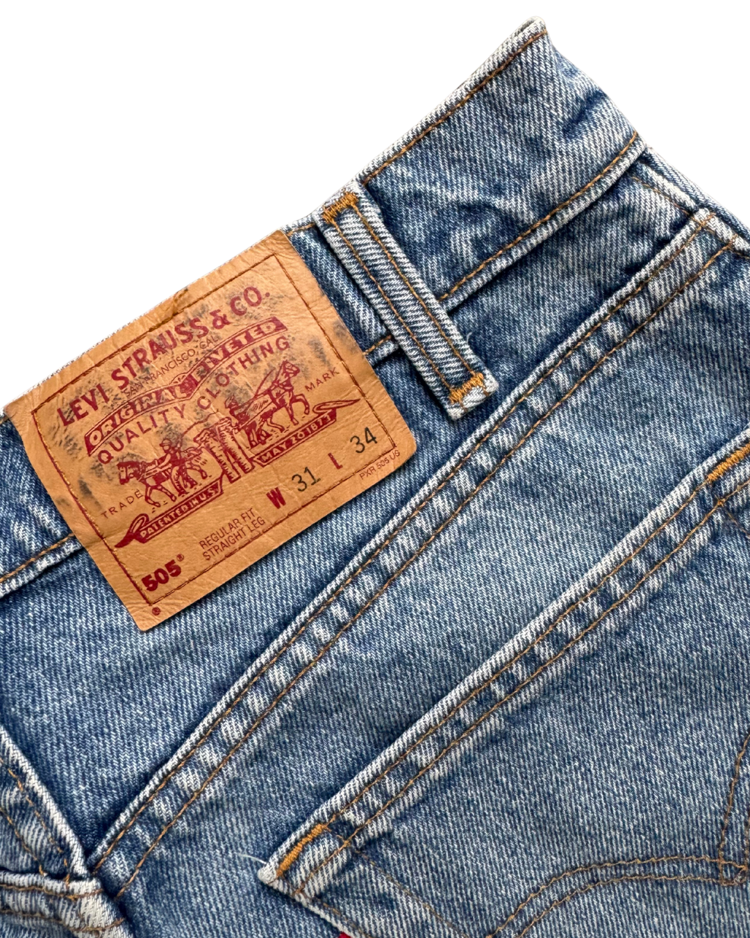 Levis 505 90s W30 L30.5 (Stonewash) Circa 1998