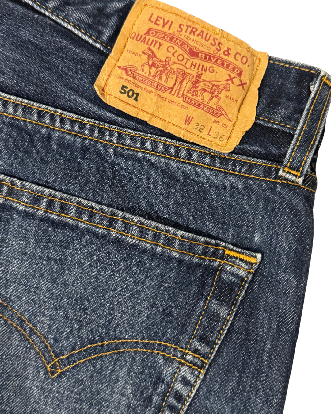 Vintage Levis 501 Dark Blue (W31 L30)