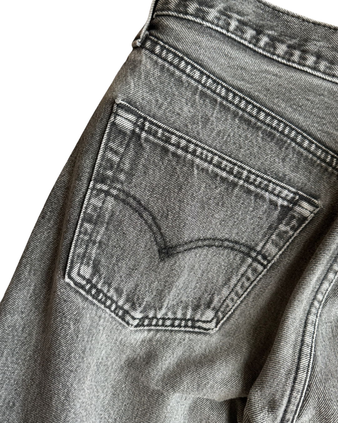 Vintage Levis 501: Charcoal Grey 1996 (W33 L30.5)