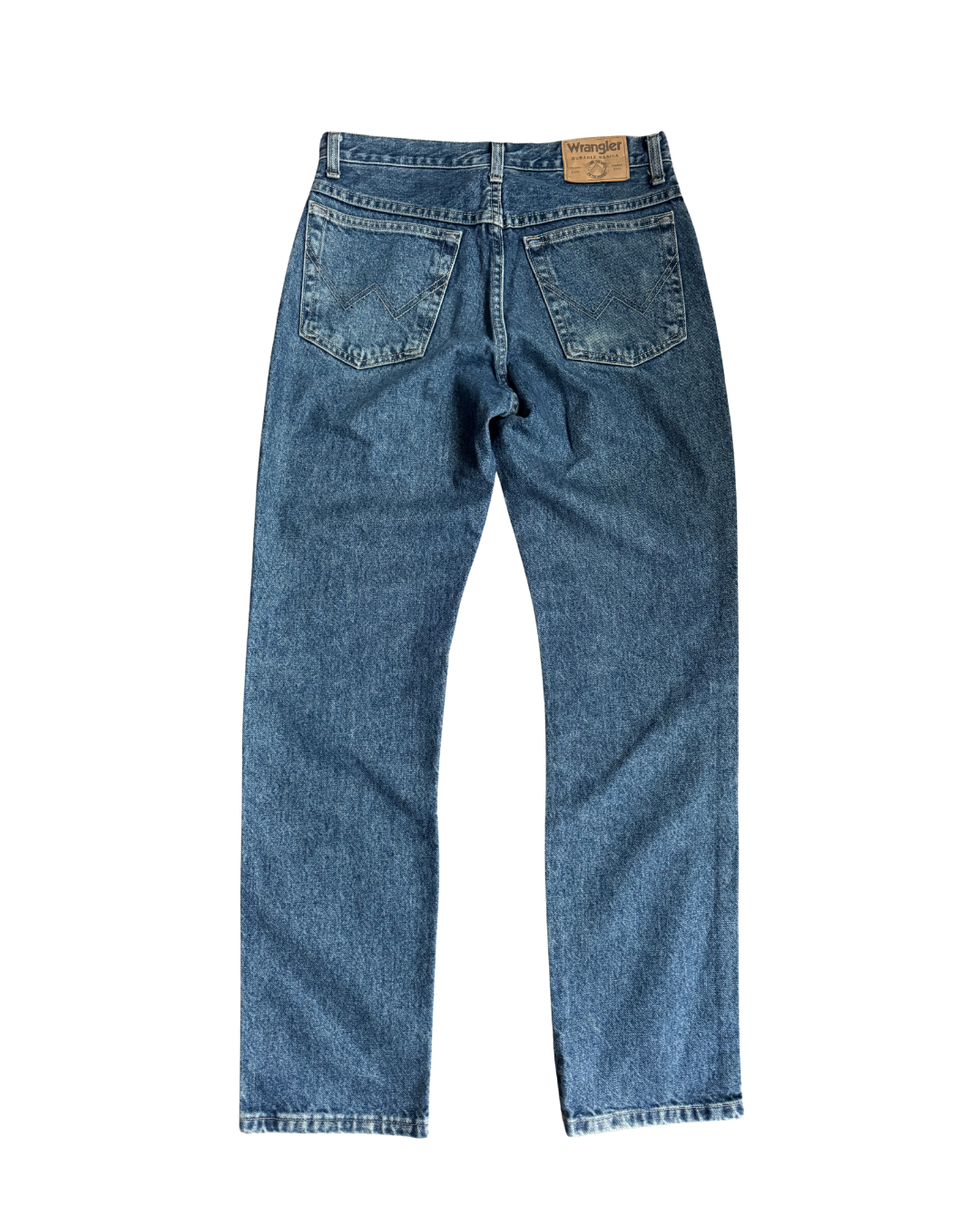 Wrangler Straight Leg: Mid Blue ( W30 L33)