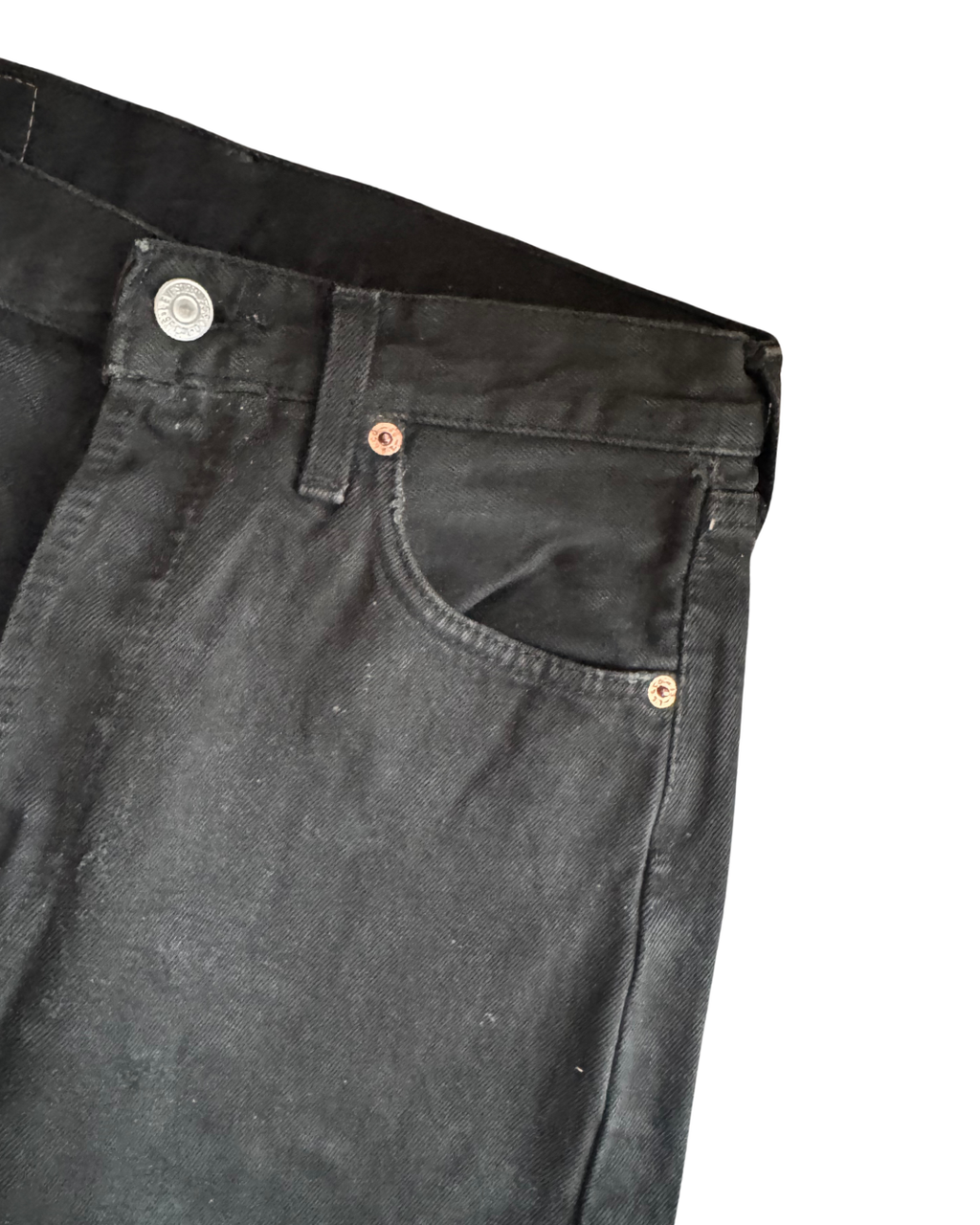 Vintage Levis 501: Black 2000 (W28 L31)