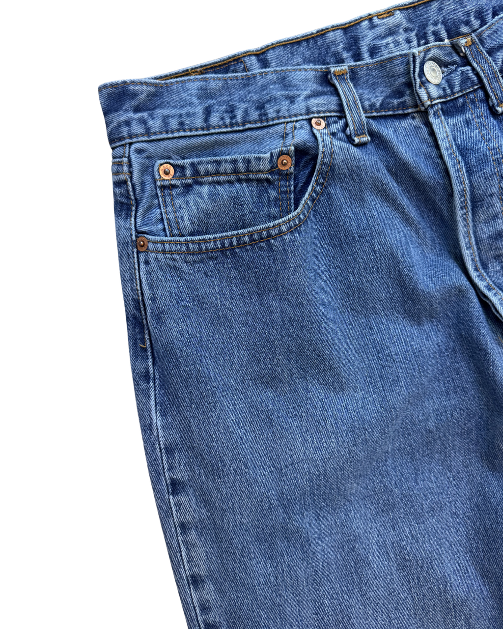 Levis 508 High Rise Mid Blue: W32 L33