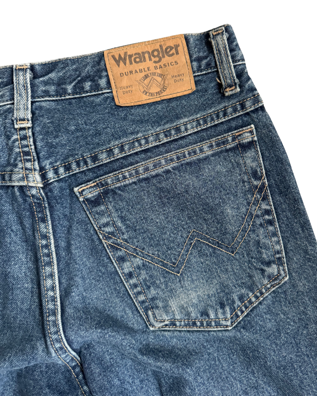 Wrangler Straight Leg: Mid Blue ( W30 L33)
