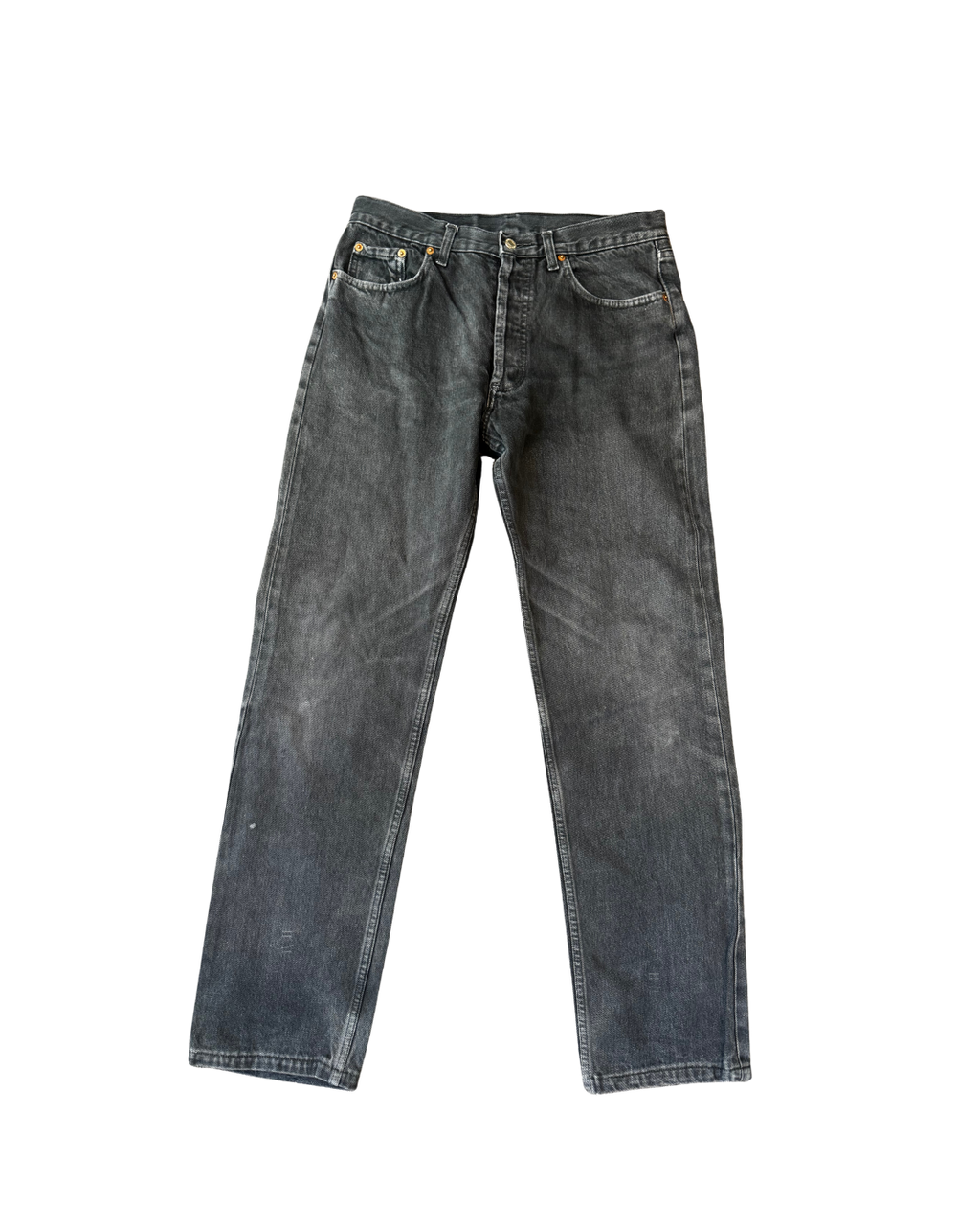 Vintage Levis 501 USA Charcoal (1985): W32 L32.5