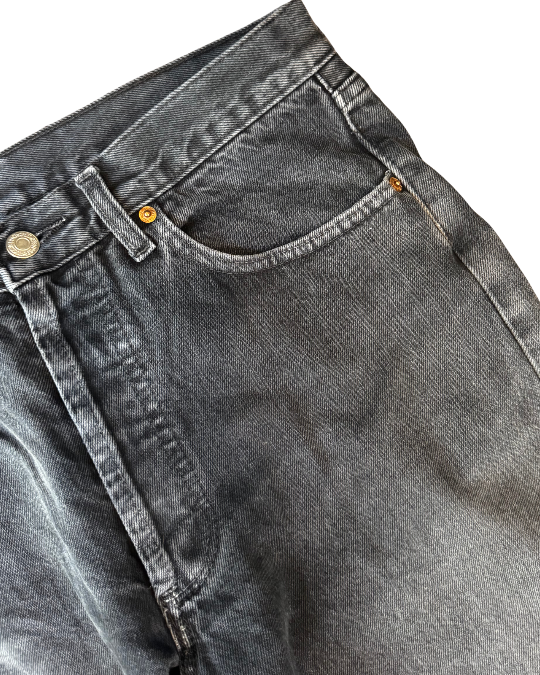 Vintage Levis 501 USA Charcoal (1985): W32 L32.5