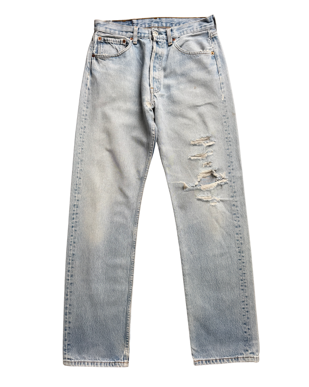 Levis 501 W31 L31.5 (Stonewash Rip)