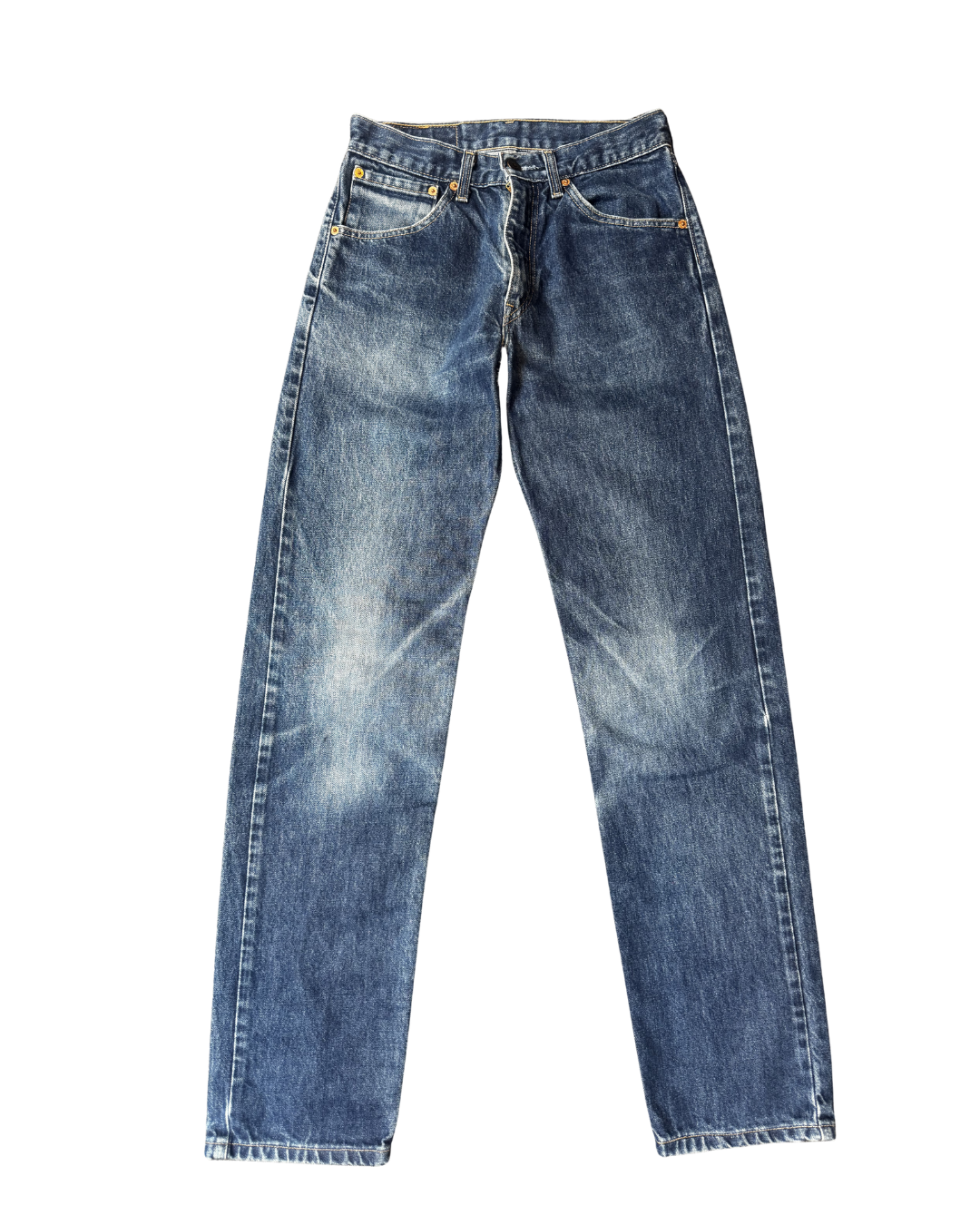 Vintage Levis 521 Straight Ink Blue: W28 L33