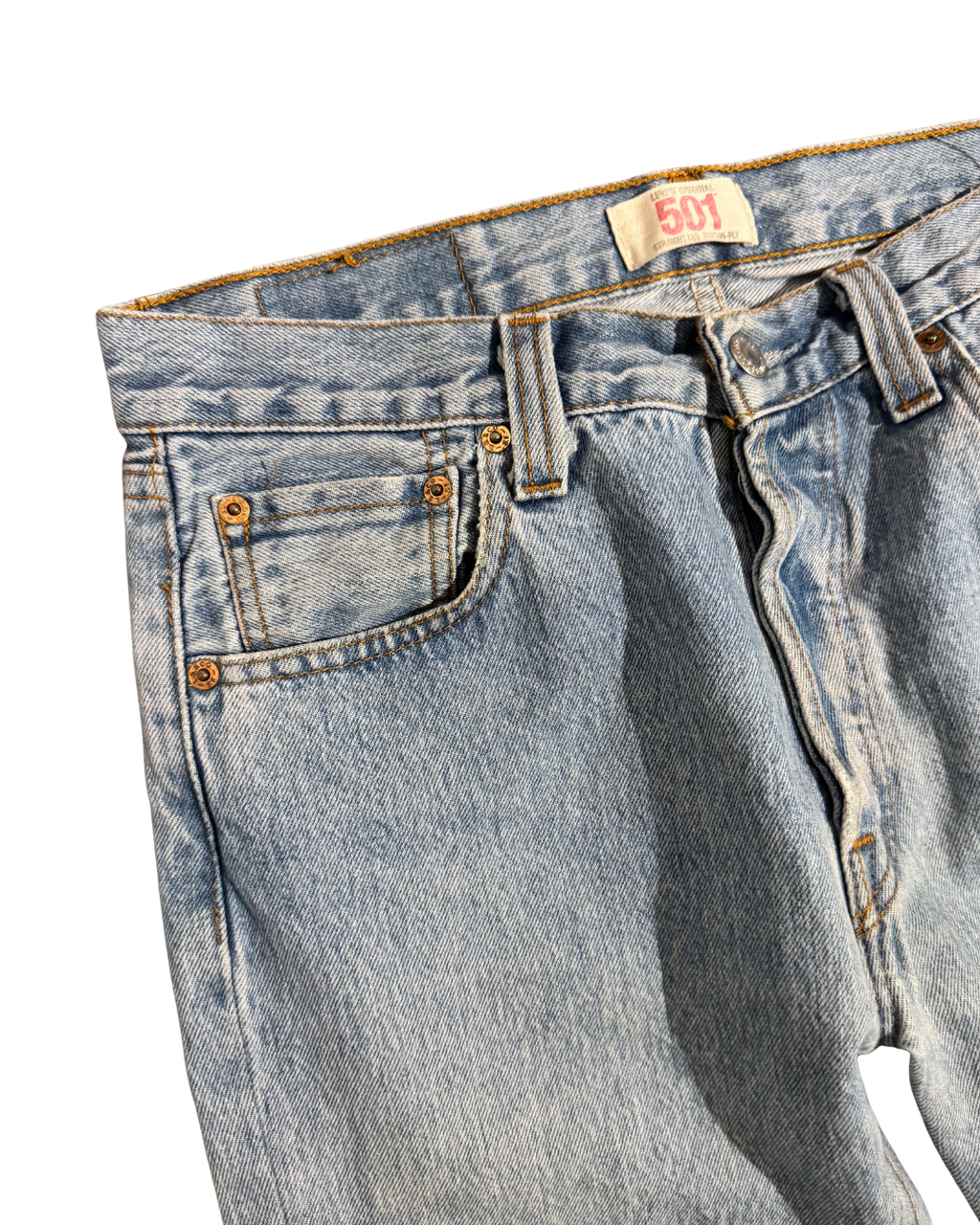 Vintage Levis 501: Light Stonewash (W29 L34.5)