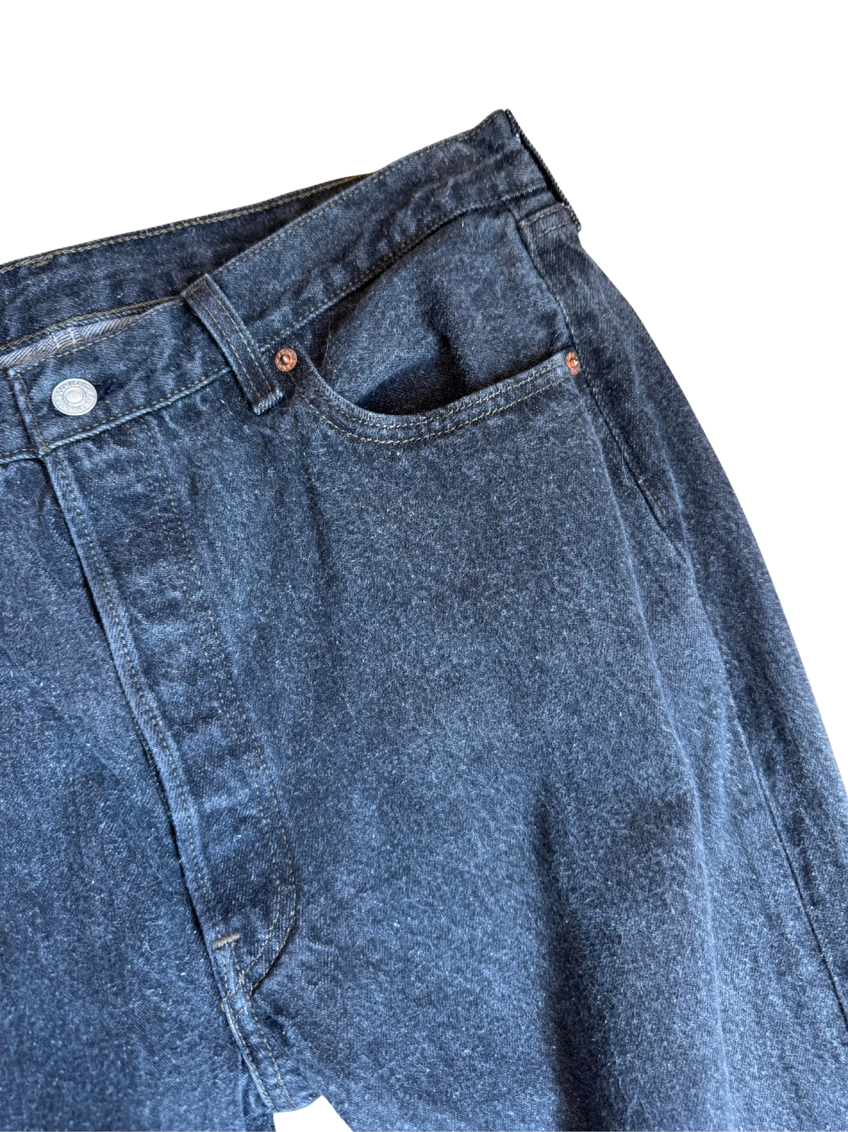 Vintage Levis 501 Charcoal USA 95: W36 L30
