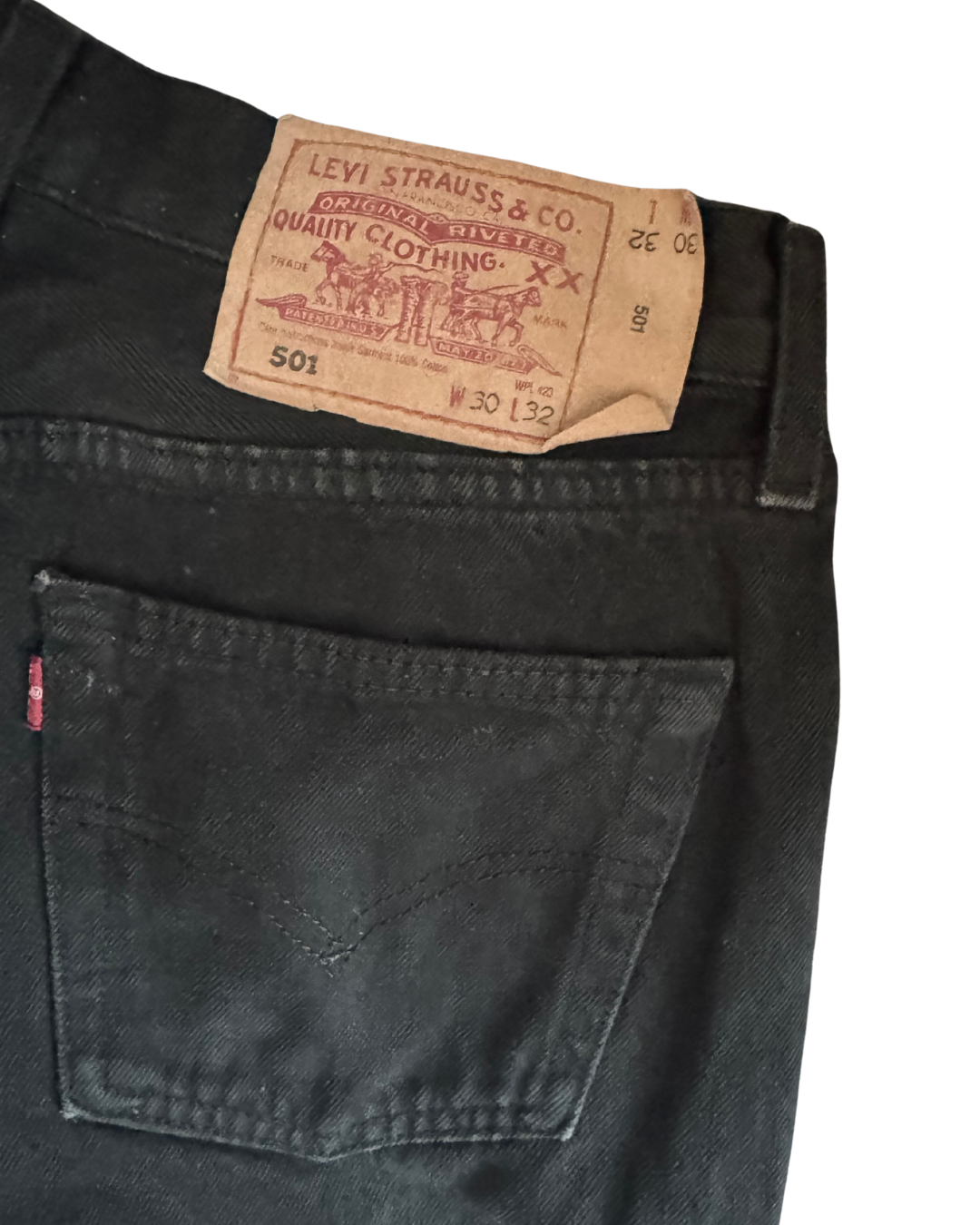 Vintage Levis 501: Black 2000 (W28 L31)
