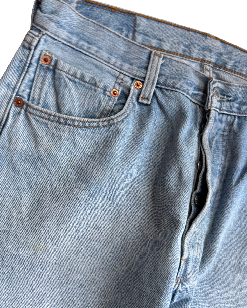 Vintage Levis 501:Bleach Stonewash (W32 L30)