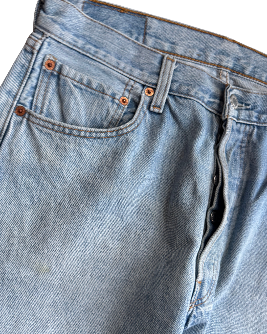 Vintage Levis 501:Bleach Stonewash (W32 L30)