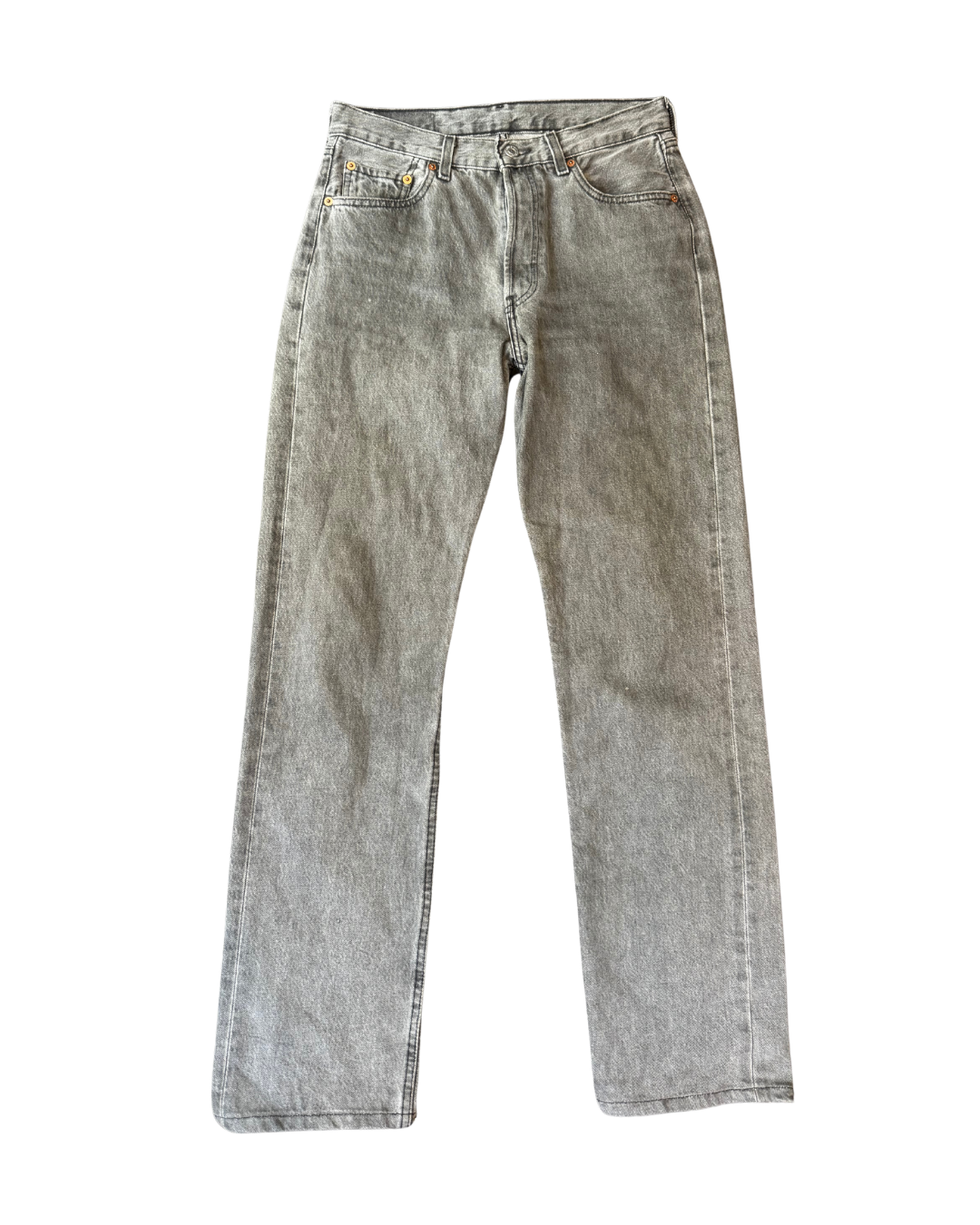 Vintage Levis 501 90s Grey: W29 L31.5