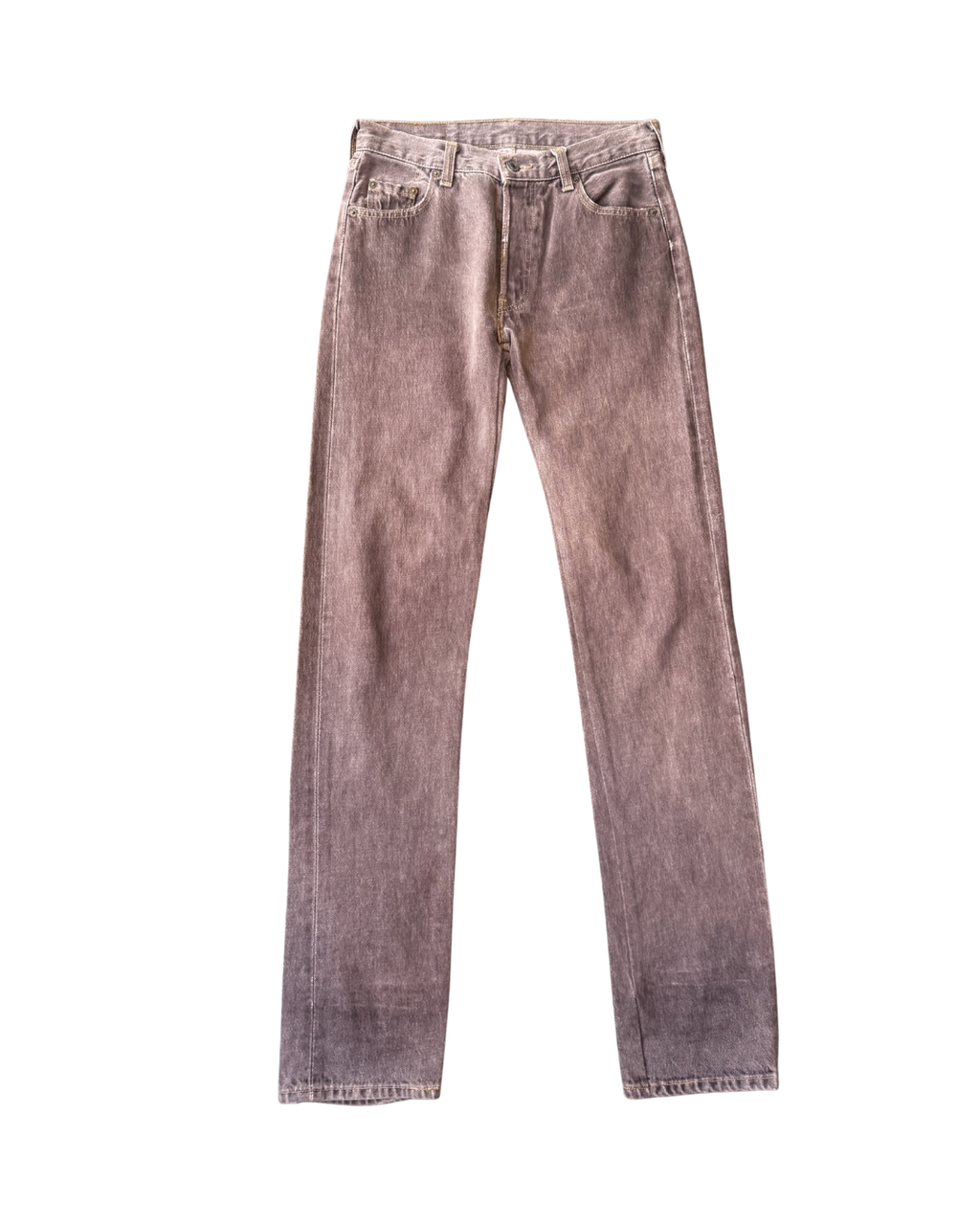 Vintage Levis 501 90s Mauve Brown: W28 L36
