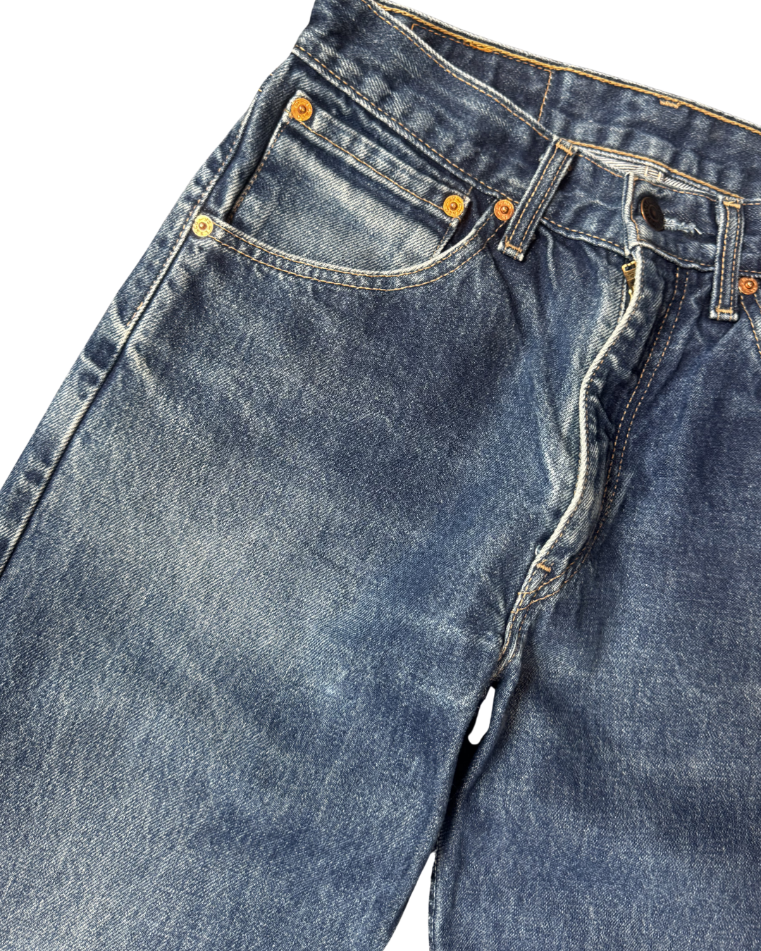 Vintage Levis 521 Straight Ink Blue: W28 L33