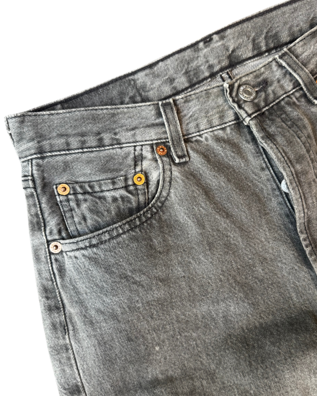 Vintage Levis 501 90s Grey: W29 L31.5