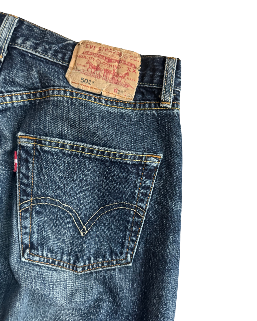 Vintage Levis 501 Ink Blue (W29 L34)