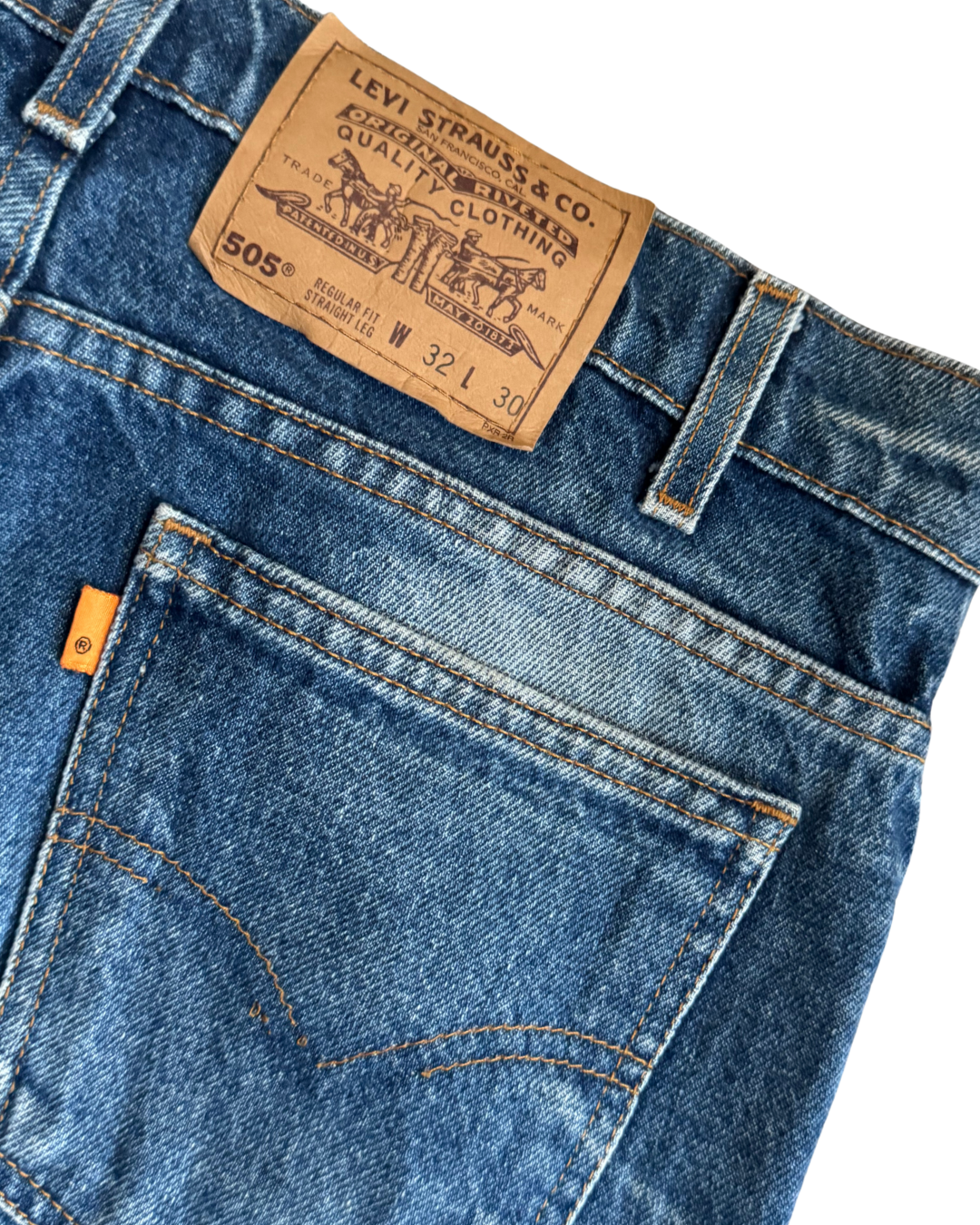 Vintage Levis 505 Orange Label: W30 L28