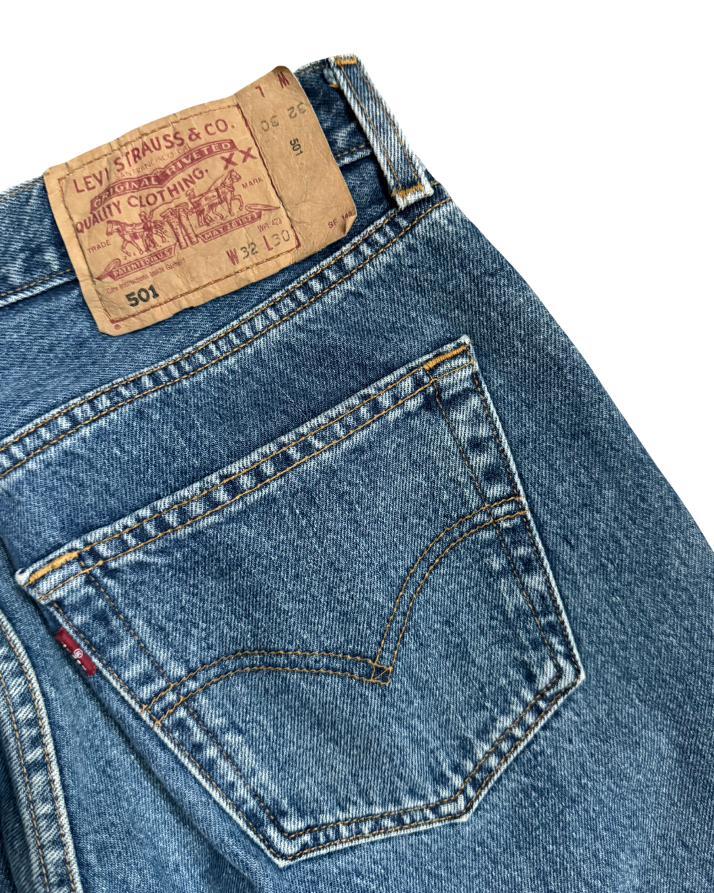 Vintage Levis 501: Mid Stonewash ( W31 L30)