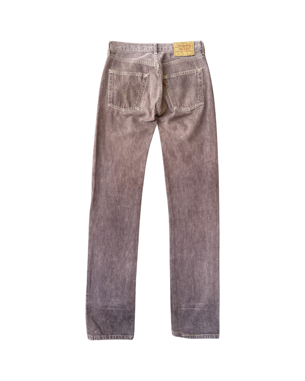 Vintage Levis 501 90s Mauve Brown: W28 L36