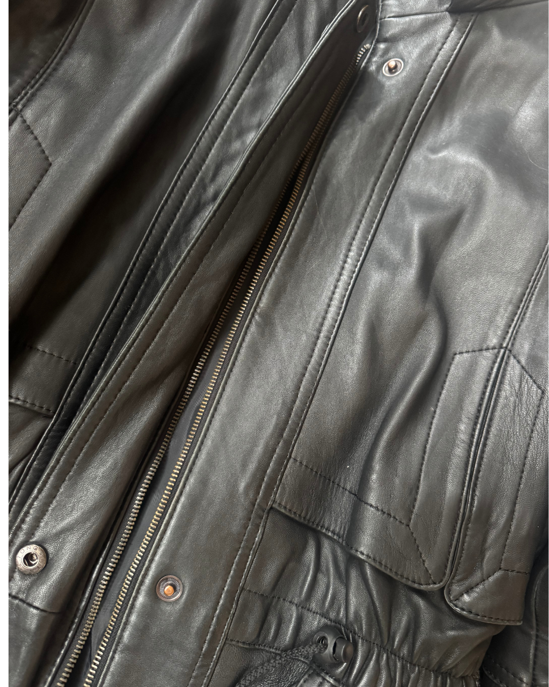 Vintage Funnel Jacket with removable hood (Black)