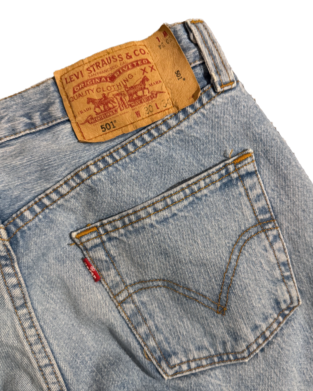 Vintage Levis 501: Light Stonewash (W29 L34.5)