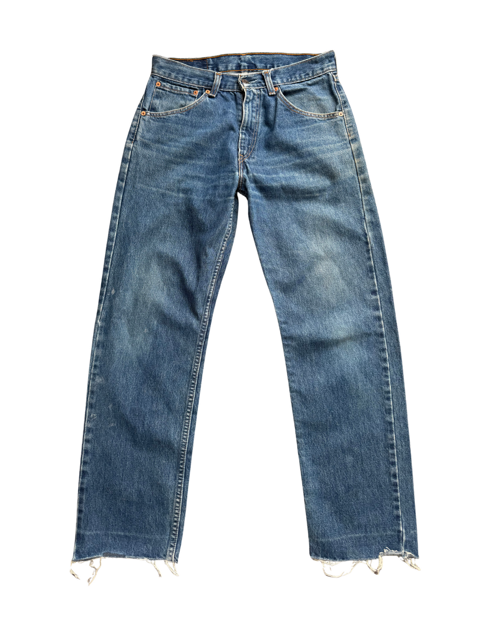 Levis 521 W31 L29 (Mid Blue/Raw Hem)