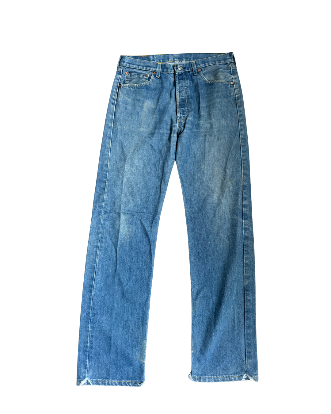 Vintage Levis 501: UK Blue (W33 L33.5)