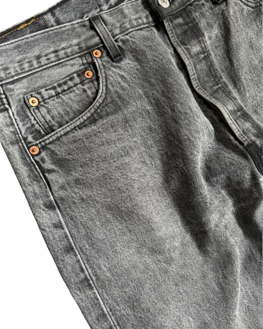 Levis 501 Made in UK Charcoal W34 L32