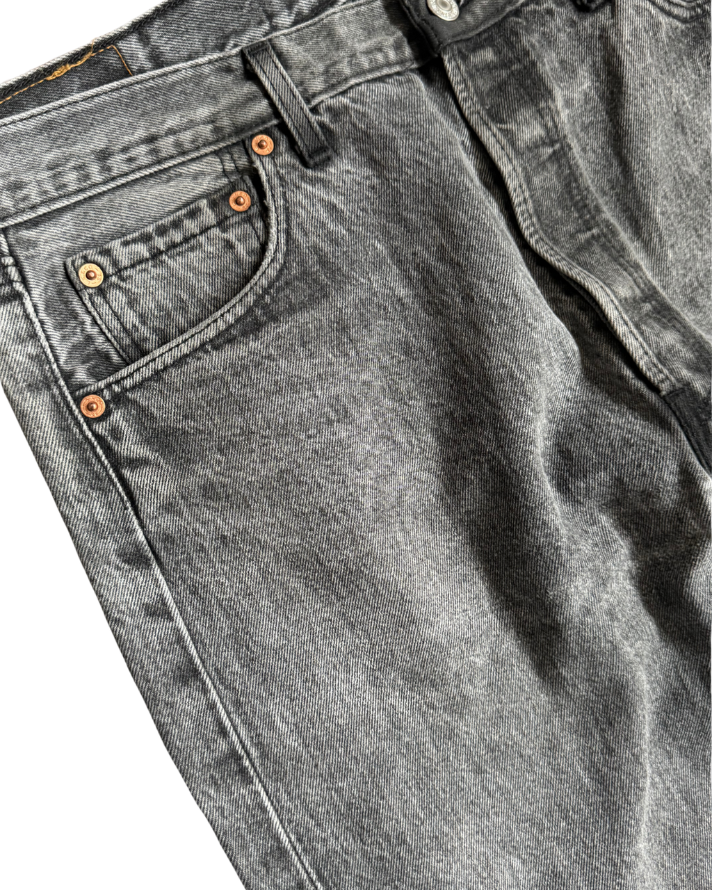 Levis 501 Made in UK Charcoal W34 L32