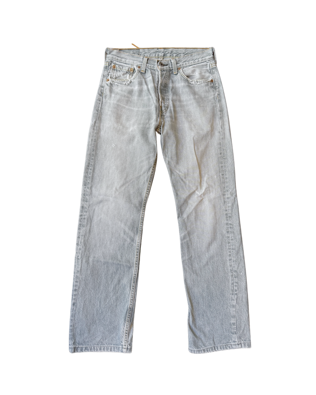 Vintage Levis 501 USA Grey/Blue: W28 L29