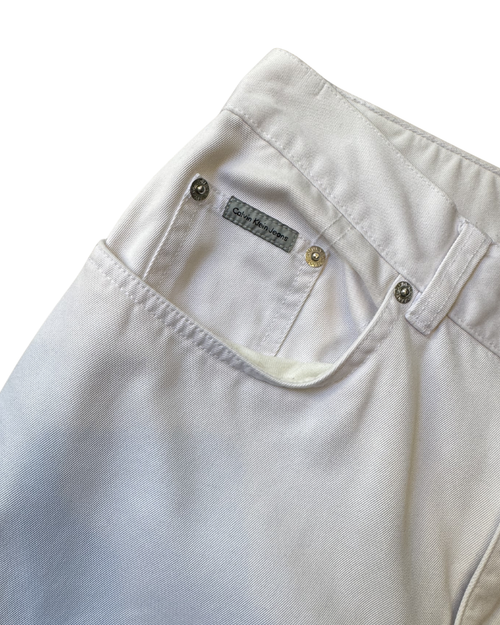 Calvin Klein Straight Leg White: W27 L30