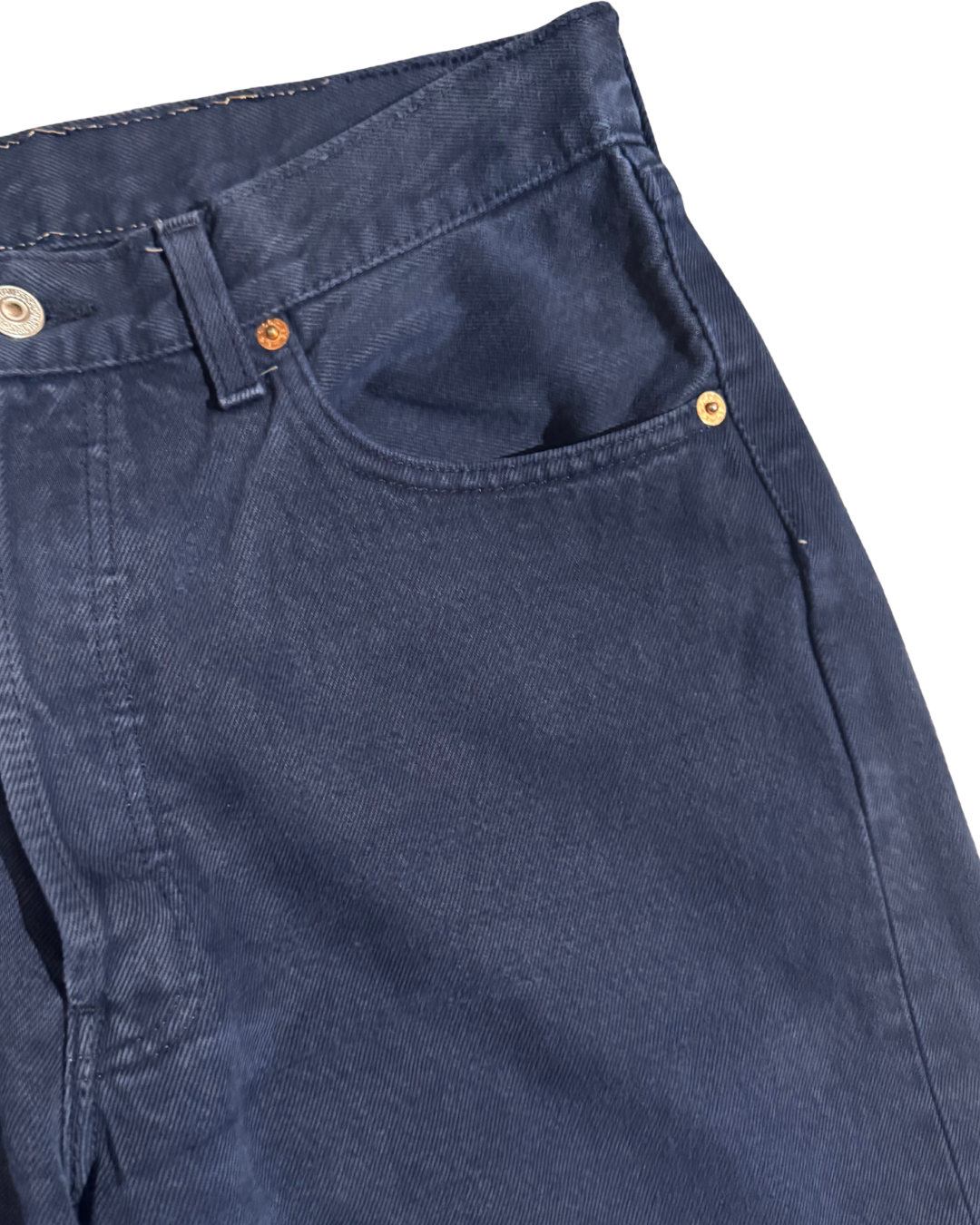 Vintage Levis 501: Navy 1999 (W32 L33.5)