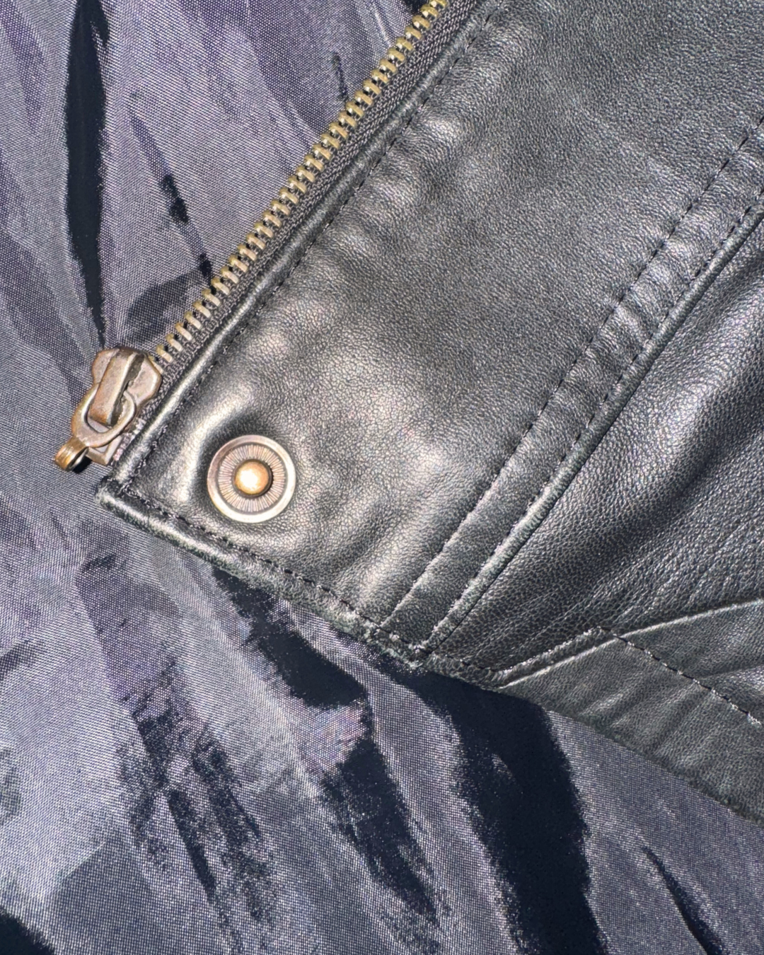 Vintage Funnel Jacket with removable hood (Black)