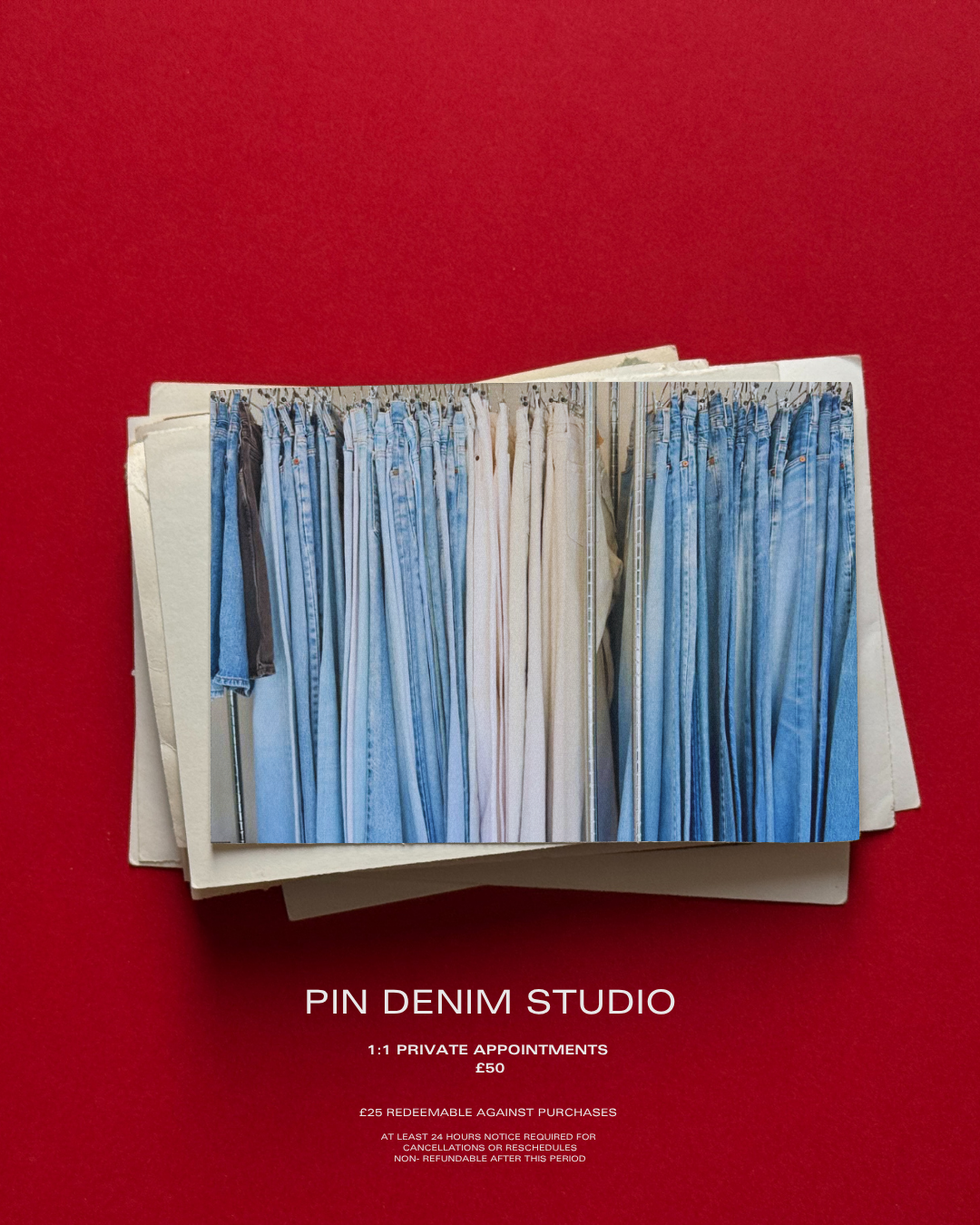 Pin Denim Studio Appointment (Chelsea Location)