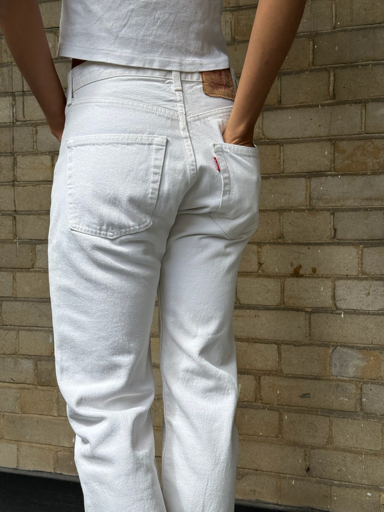Levis 501 Bone White W28 L32.5