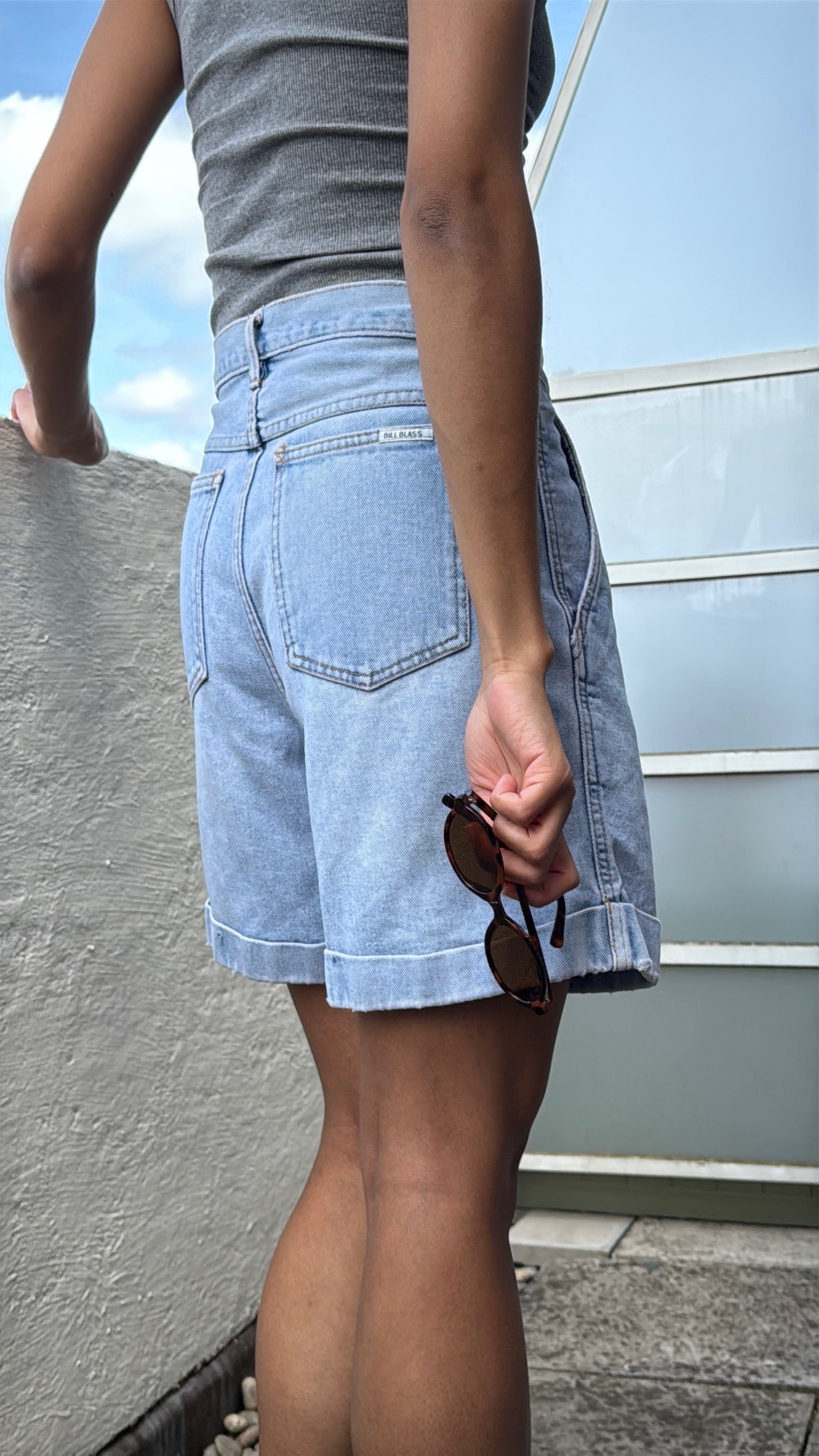 Pleated High Rise Short: W28