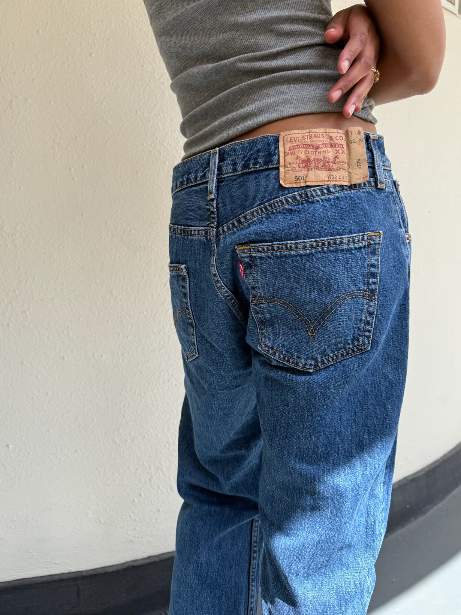 Levis 501 Mid Slouch: W31 L30
