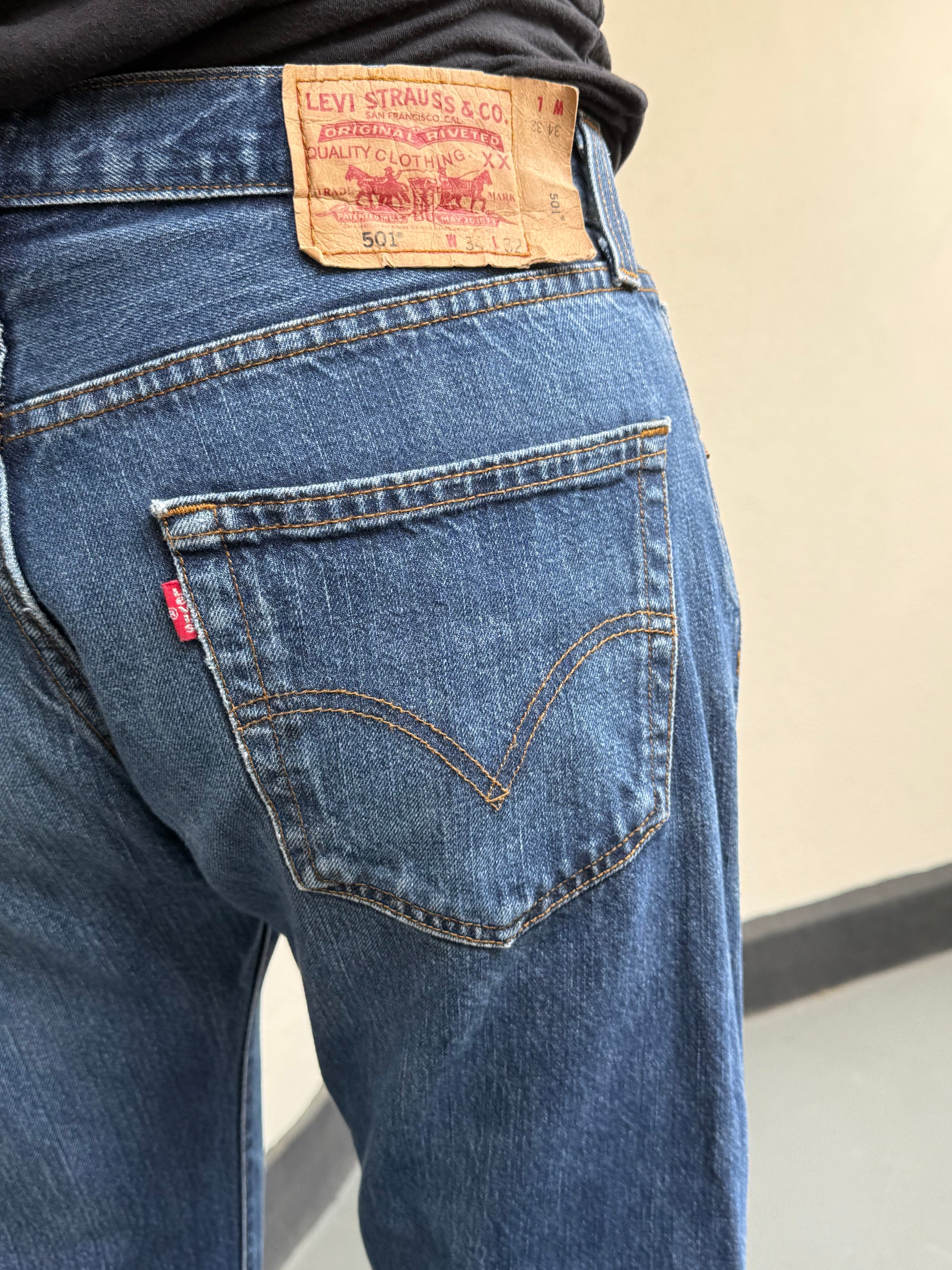 Levis 501 Wallet Patch: W33 L32