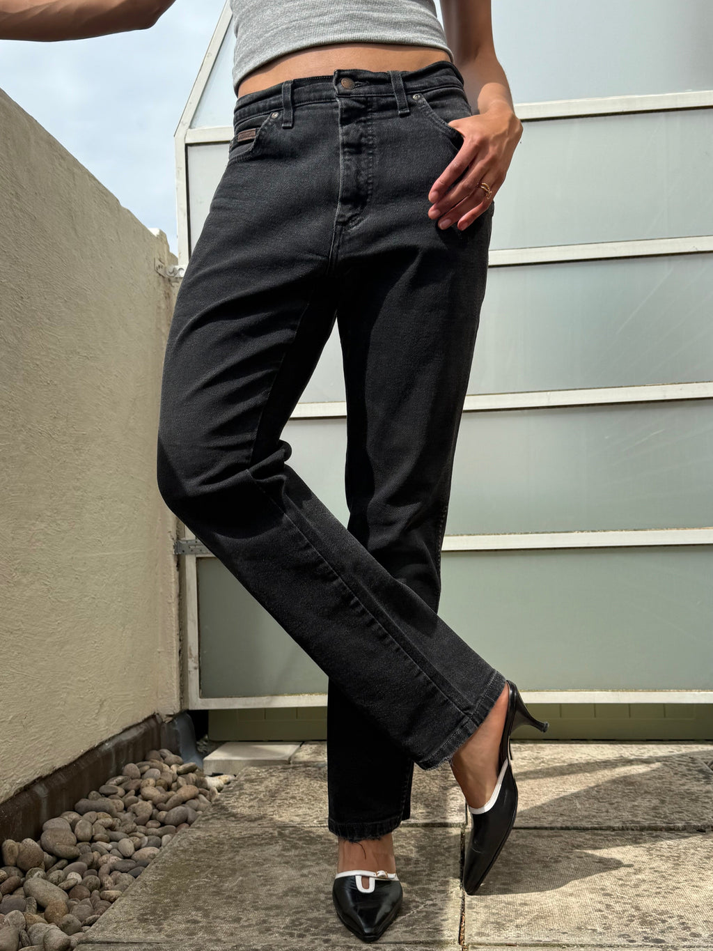 Wrangler Straight Charcoal: W30 L31