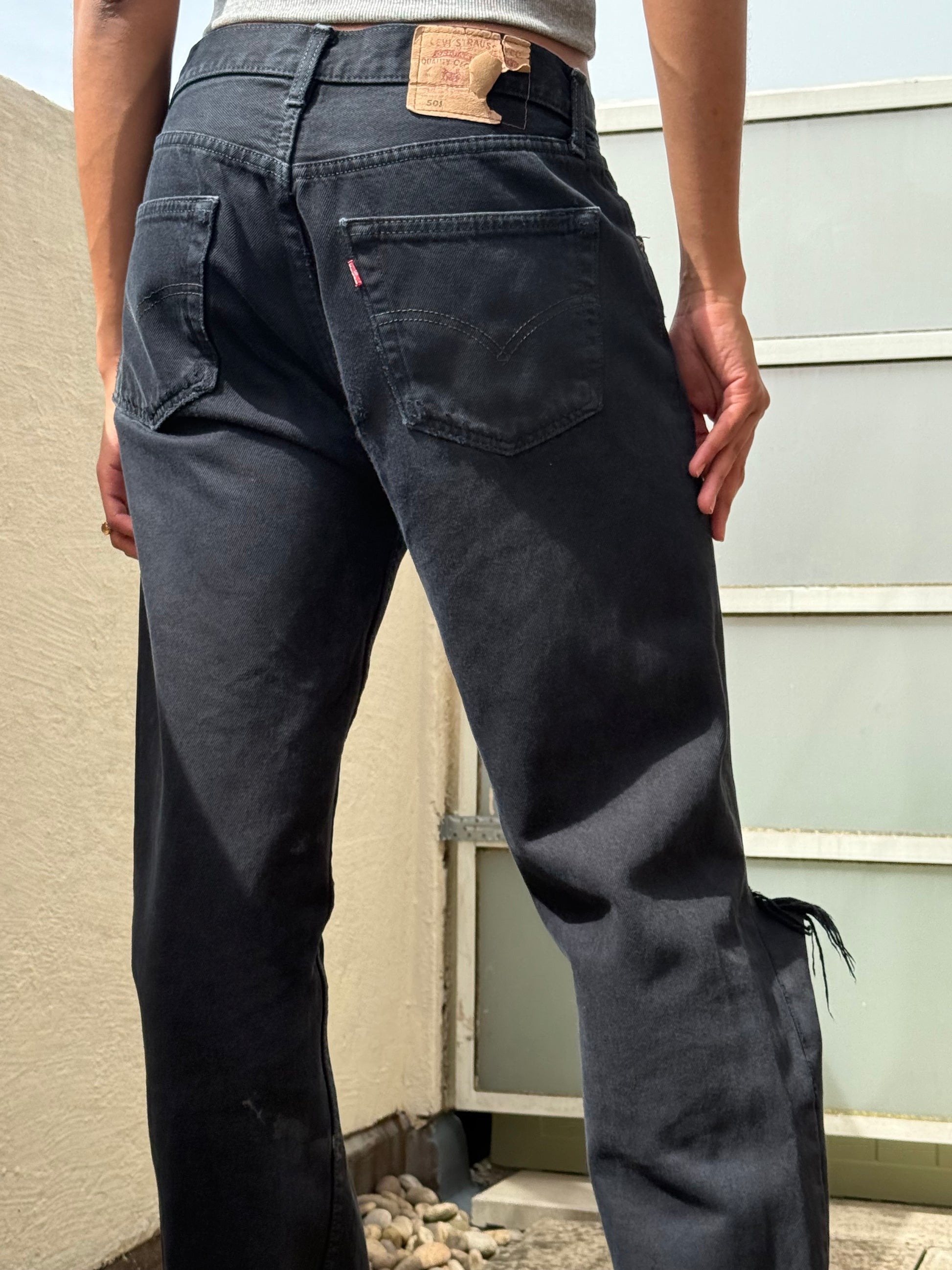 Levis 501 Black Rip 90s W31 L33