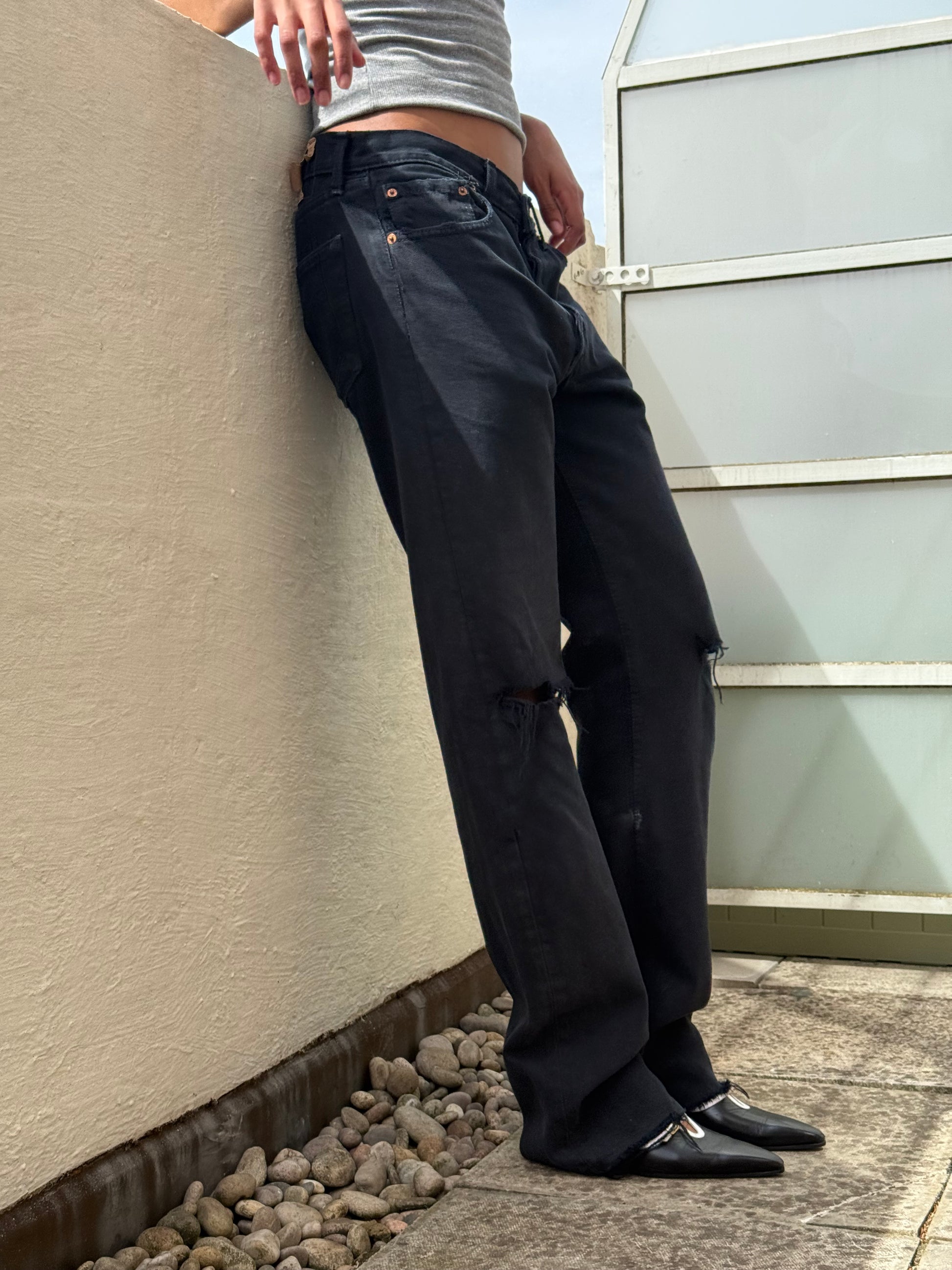 Levis 501 Black Rip 90s W31 L33