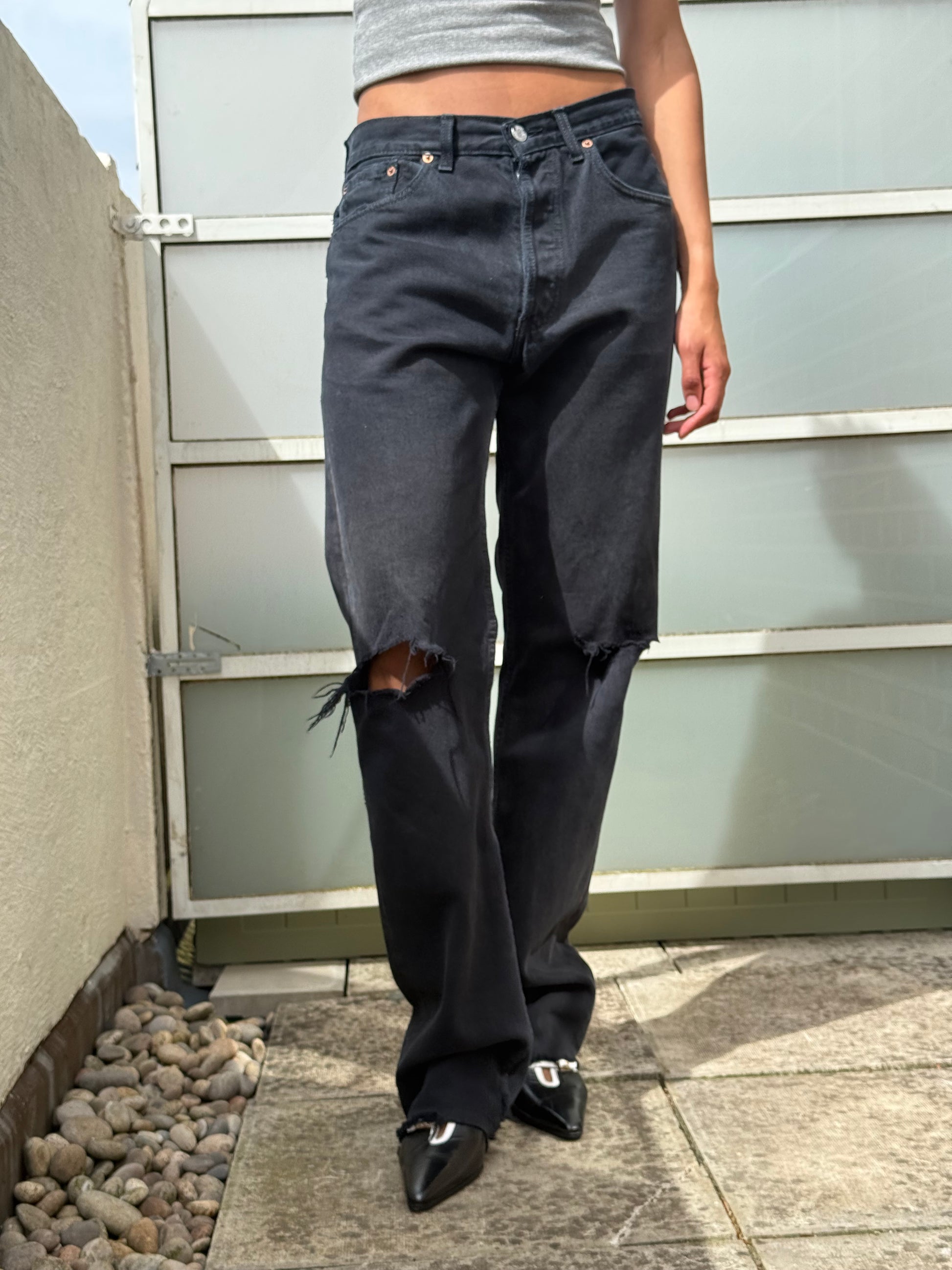 Levis 501 Black Rip 90s W31 L33