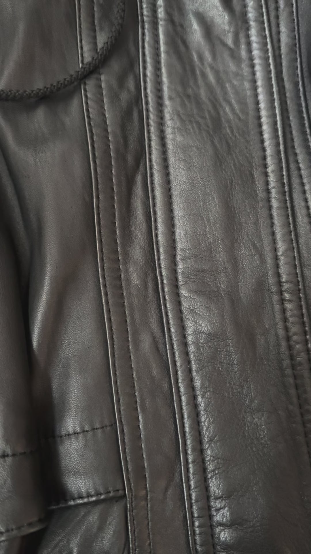 Vintage Funnel Jacket with removable hood (Black)